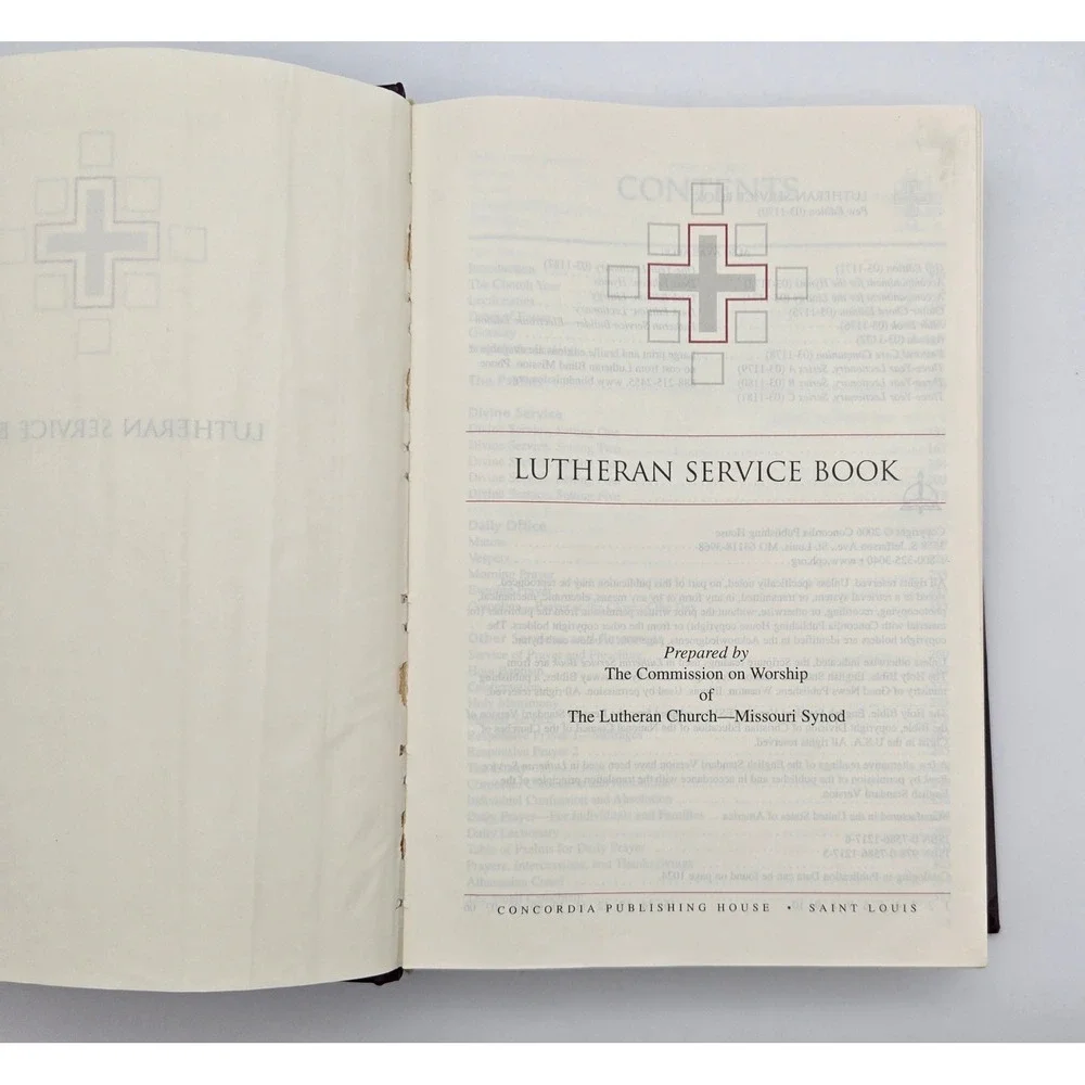 Lutheran Service Book Pew Edition LCMS Burgundy Hardcover Hymnal 2006 Church